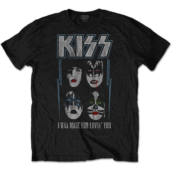 KISS Unisex T-Shirt: Made For Lovin' You (Medium)