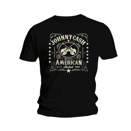 Johnny Cash Unisex T-Shirt: American Rebel (XX-Large)