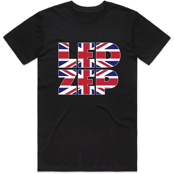 Led Zeppelin Unisex T-Shirt: Union Jack Type (X-Large)