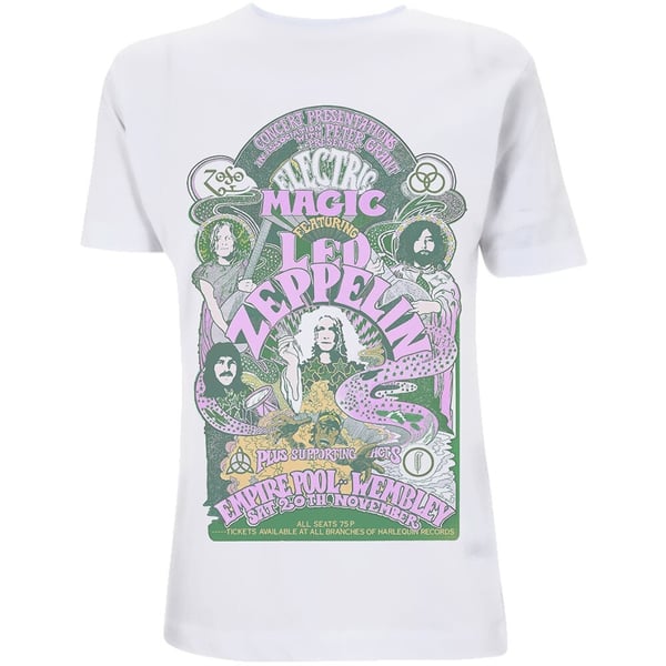 Led Zeppelin Ladies T-Shirt: Electric Magic (Small)