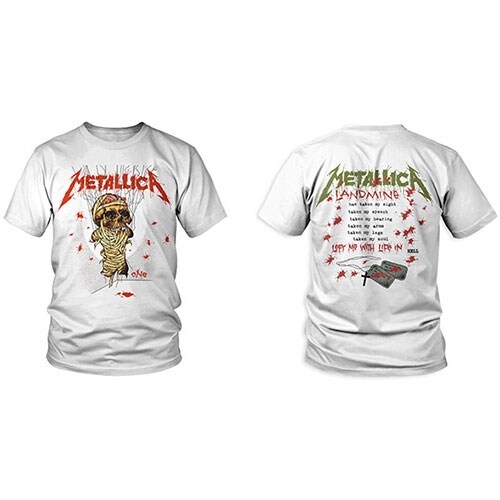 Metallica Unisex T-Shirt: One Landmine (Back Print) (Large)
