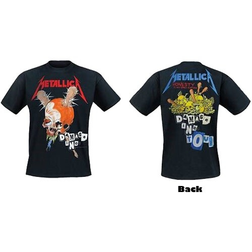 Metallica Unisex T-Shirt: Damage Inc (Back Print) (Large)