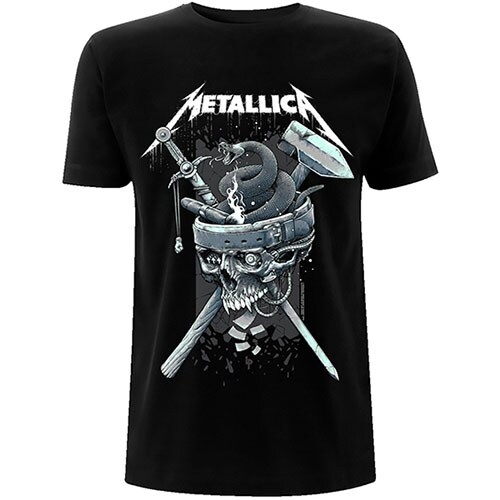 Metallica Unisex T-Shirt: History White Logo (XX-Large)