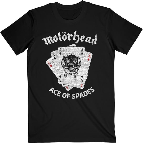 Motorhead Unisex T-Shirt: Flat War Pig Aces (Large)