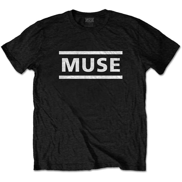 Muse Unisex T-Shirt: White Logo (X-Large)