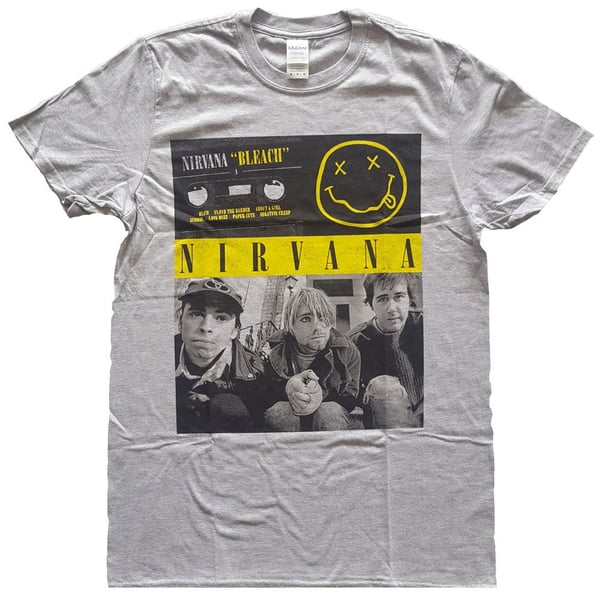Nirvana Unisex T-Shirt: Bleach Cassettes (Medium)