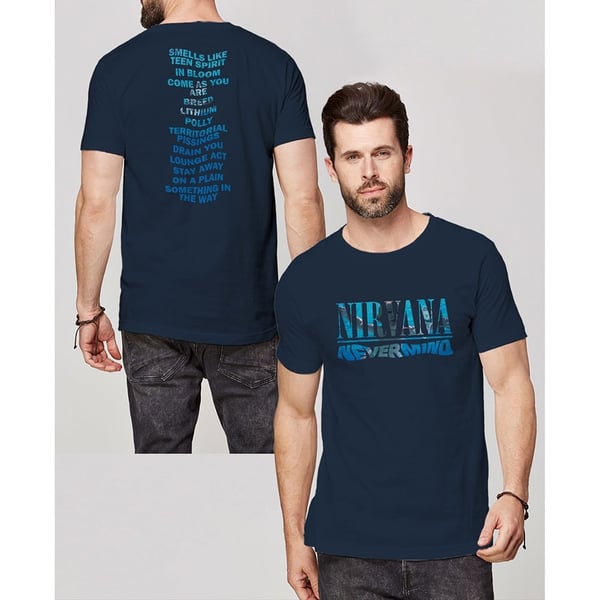 Nirvana Unisex T-Shirt: Nevermind (Back Print) (X-Large)