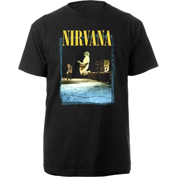 Nirvana Unisex T-Shirt: Stage Jump (Small)