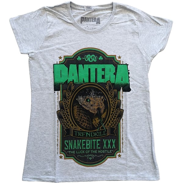 Pantera Ladies T-Shirt: Snakebite XXX Label (X-Small)