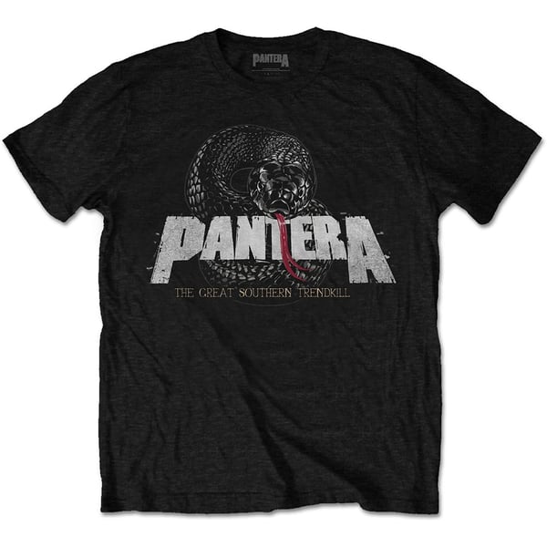 Pantera Unisex T-Shirt: Snake Logo (X-Large)