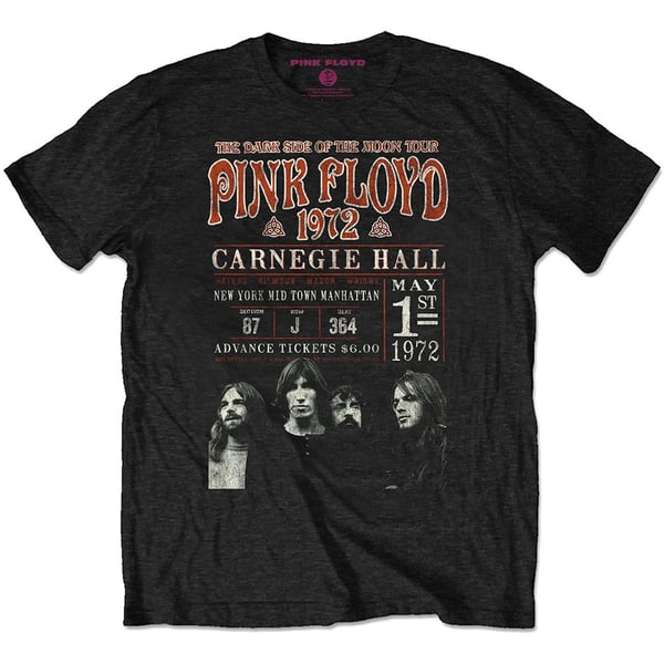 Pink Floyd Unisex Eco T-Shirt: Carnegie '72 (XX-Large)