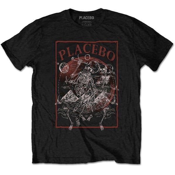 Placebo Unisex T-Shirt: Astro Skeletons (XX-Large) Placebo Unisex T-Shirt: Astro Skeletons (XX-Large)