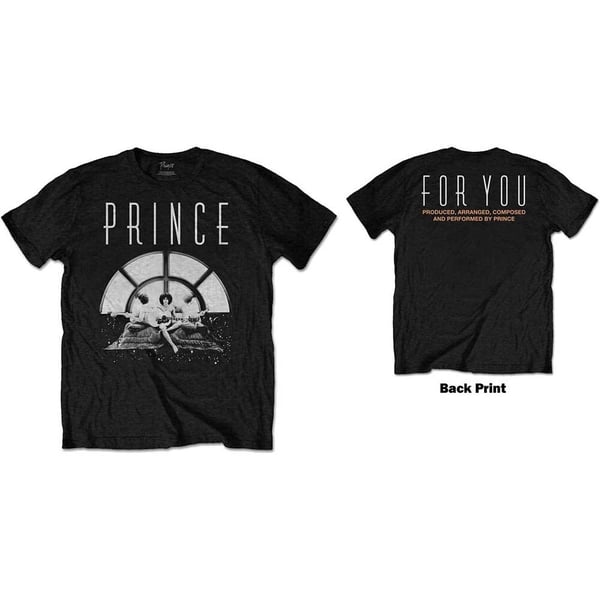 Prince Unisex T-Shirt: For You Triple (Back Print) (XXX-Large)