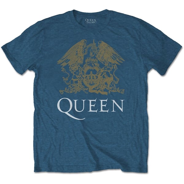 Queen Unisex T-Shirt: Crest (XX-Large)