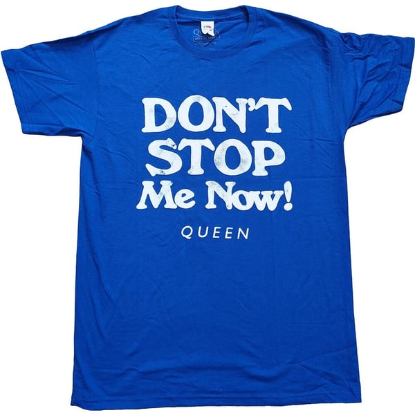 Queen Unisex T-Shirt: Don't Stop Me Now (X-Large)