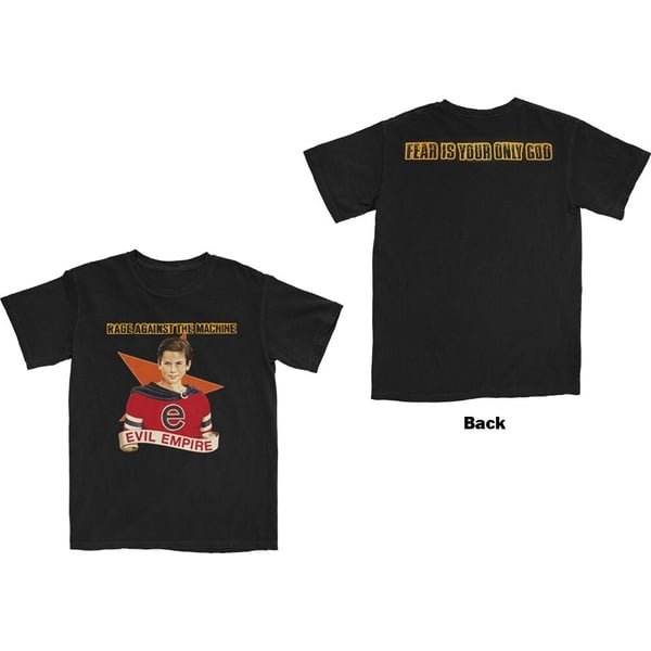 Rage Against The Machine Unisex T-Shirt: Fear Is Our Only God (Back Print) (X-Large)