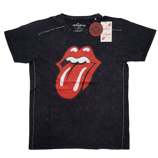 The Rolling Stones Unisex Snow Wash T-Shirt: Classic Tongue (XX-Large)