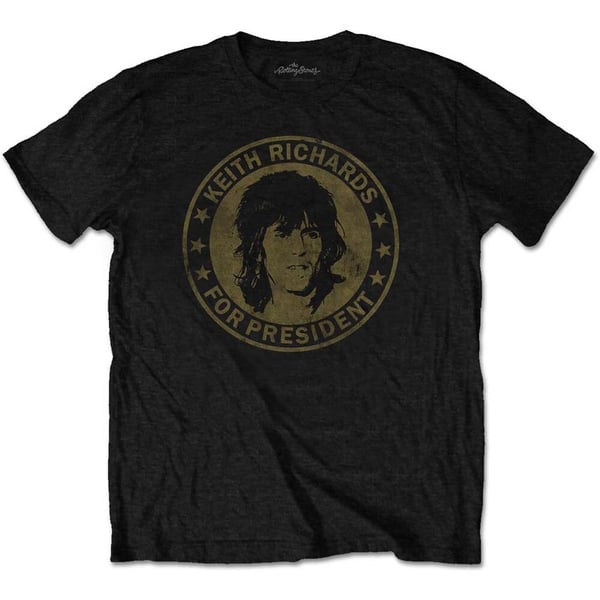 The Rolling Stones Unisex T-Shirt: Keith for President (X-Large)