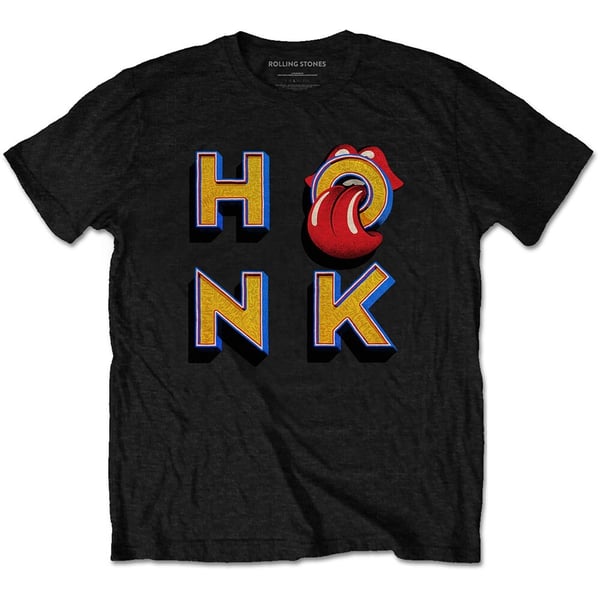 The Rolling Stones Unisex T-Shirt: Honk Letters (Large)