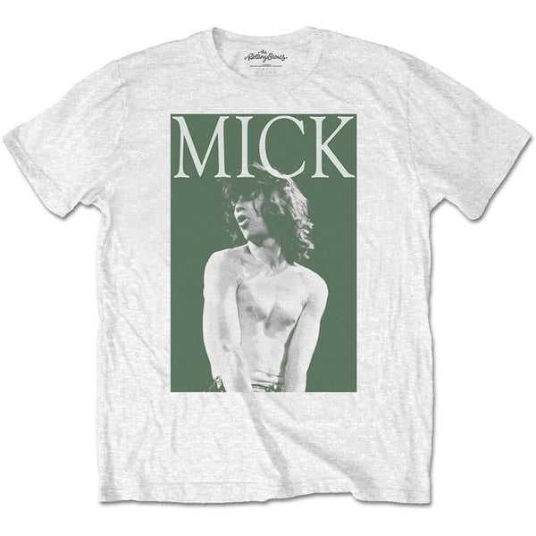 The Rolling Stones Unisex T-Shirt: Mick Photo Version 2 (Small)