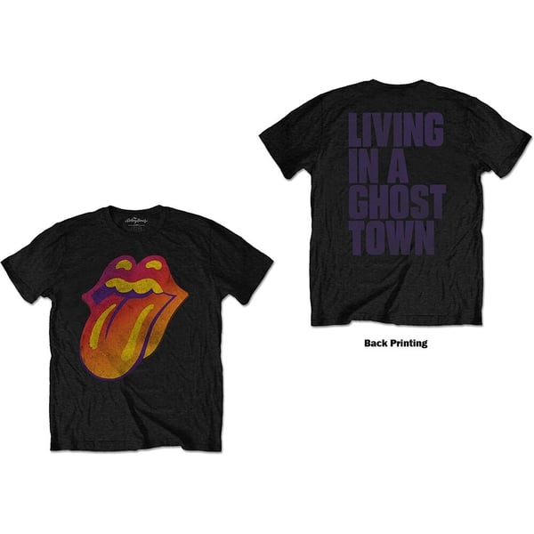 The Rolling Stones Unisex T-Shirt: Ghost Town Distressed (Back Print) (X-Large)