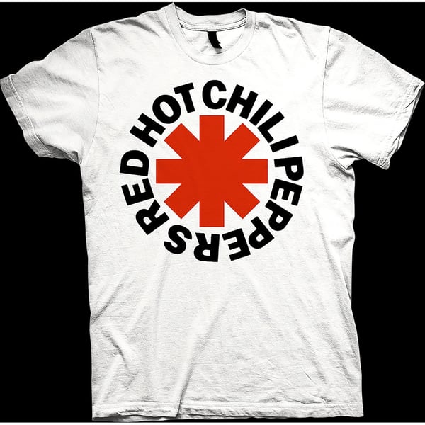 Red Hot Chili Peppers Unisex T-Shirt: Red Asterisk (Small)