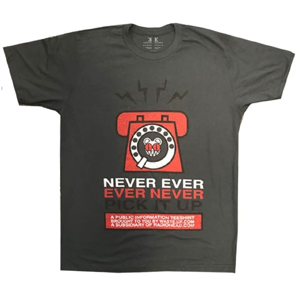 Radiohead Unisex T-Shirt: Never Pick It Up (X-Large)