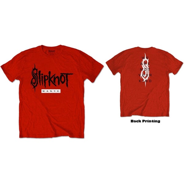 Slipknot Unisex T-Shirt: WANYK (Back Print) (Small)