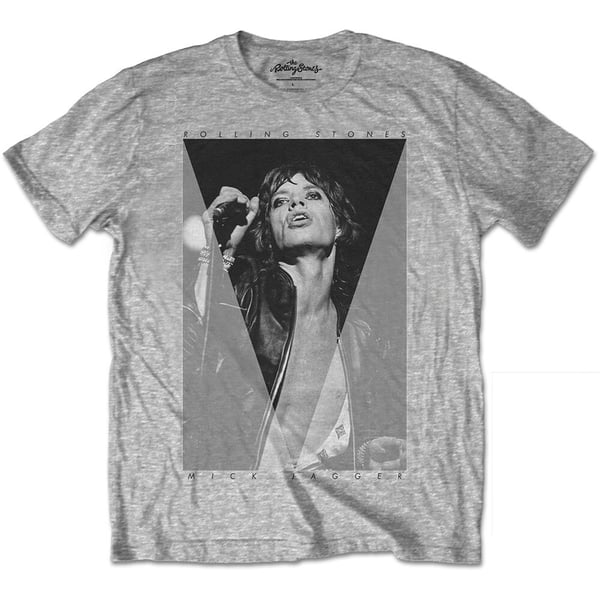 The Rolling Stones Unisex T-Shirt: Mick Triangle (Small) The Rolling Stones Unisex T-Shirt: Mick Triangle (Small)