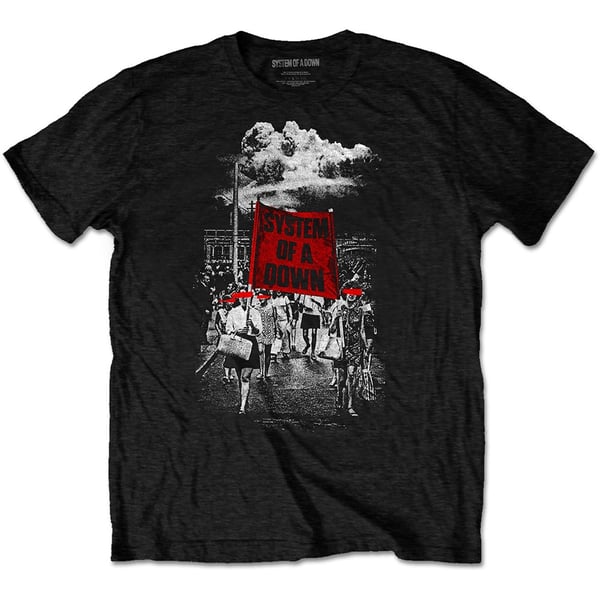 System Of A Down Unisex T-Shirt: Banner Marches (Large)