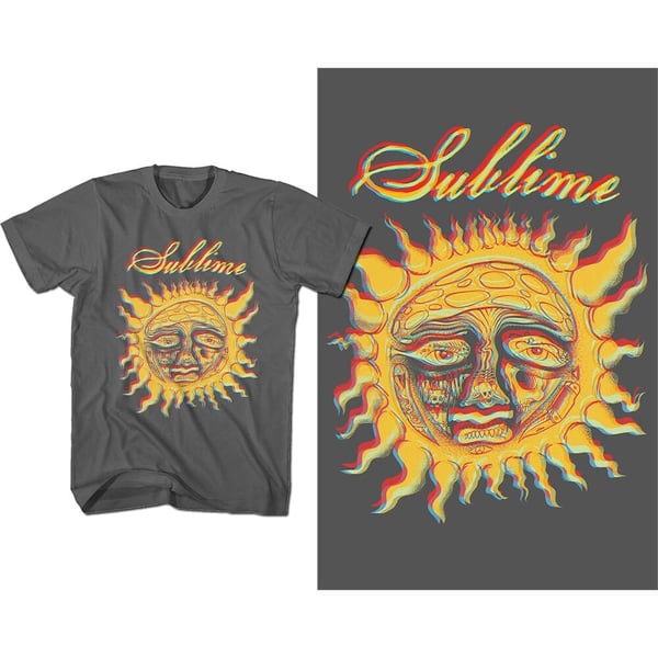 Sublime Unisex T-Shirt: Yellow Sun (Large)