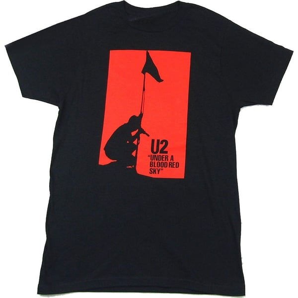 U2 Unisex T-Shirt: Blood Red Sky (Large)