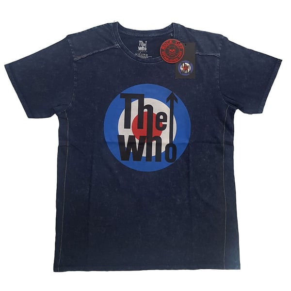 The Who Unisex Snow Wash T-Shirt: Target Logo (X-Large)