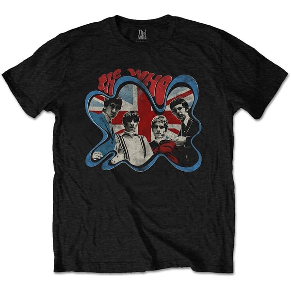 The Who Unisex T-Shirt: Groovy Border (Large)