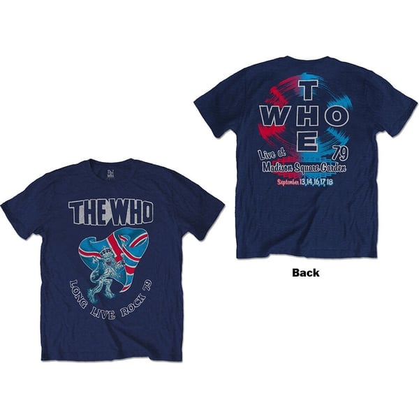 The Who Unisex T-Shirt: Long Live Rock '79 (Back Print) (Large)