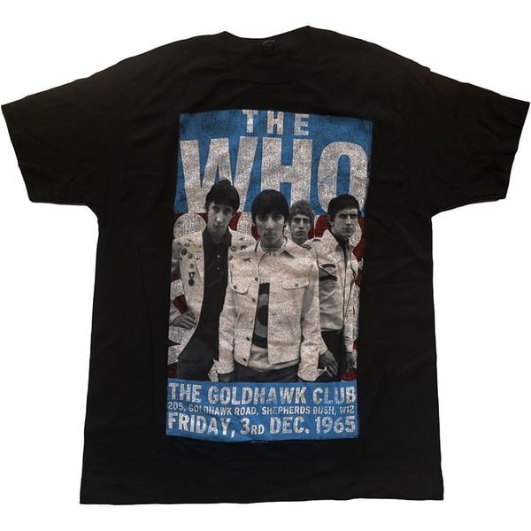 The Who Unisex T-Shirt: The Goldhawk Club 1965 (Medium)