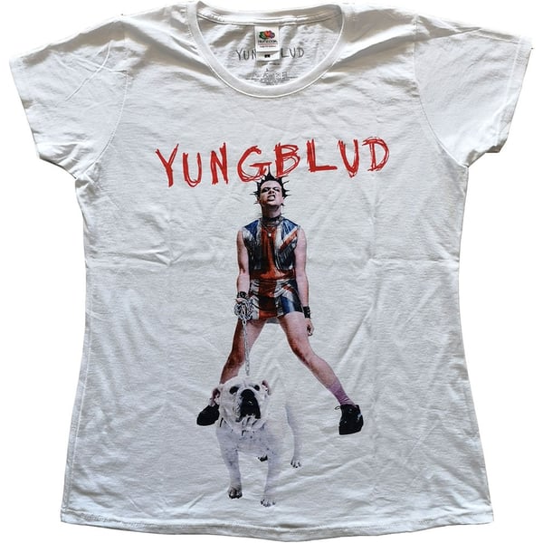 Yungblud Ladies T-Shirt: Strawberry Lipstick (X-Small)