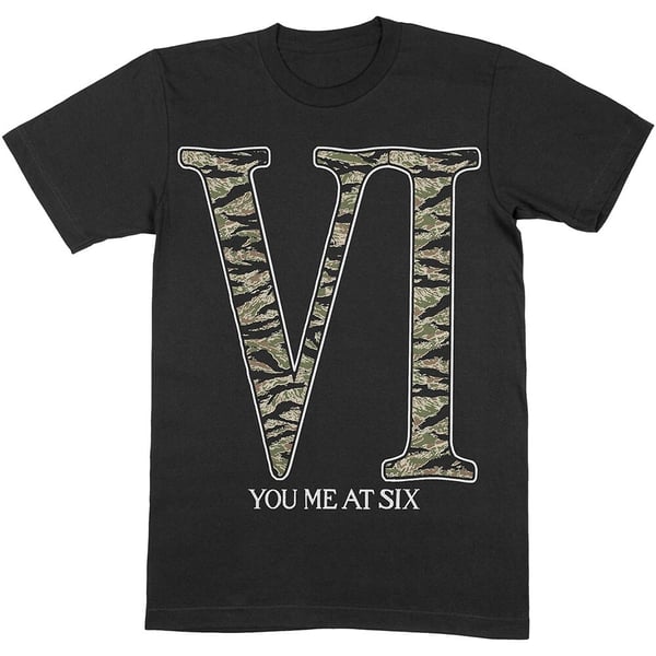 You Me At Six Unisex T-Shirt: Camo VI (Large)