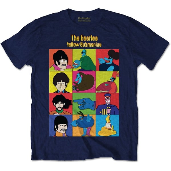 The Beatles Unisex T-Shirt: Yellow Submarine Characters (Small)