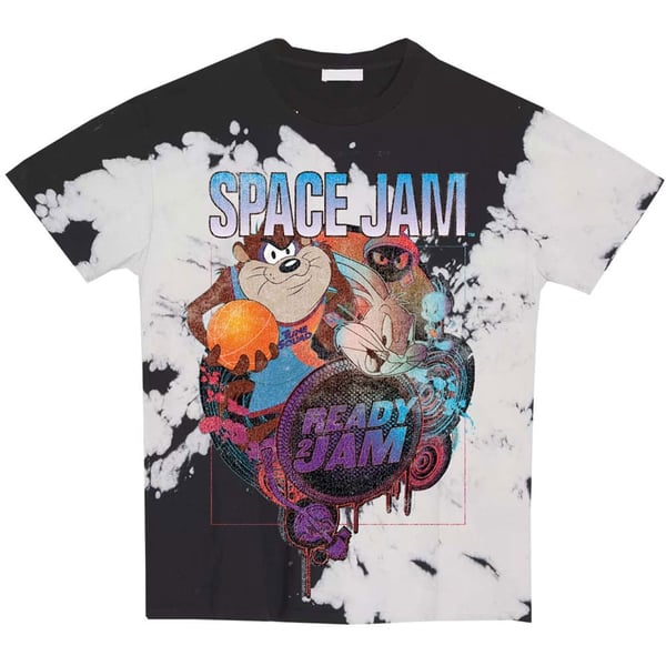 Space Jam 2 Unisex T-Shirt: Ready 2 Jam (Dip-Dye) (Small)