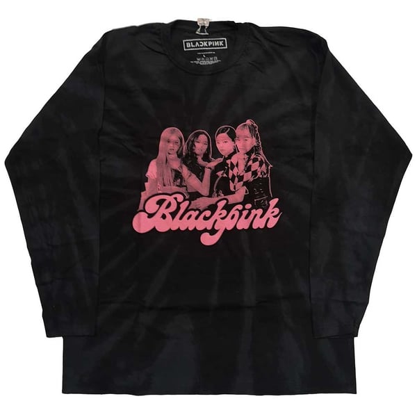 BlackPink Unisex Long Sleeved T-Shirt: Photo (Dip-Dye) (XX-Large)
