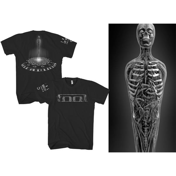 Tool Unisex T-Shirt: BW Spectre (Back & Sleeve Print) (Large)