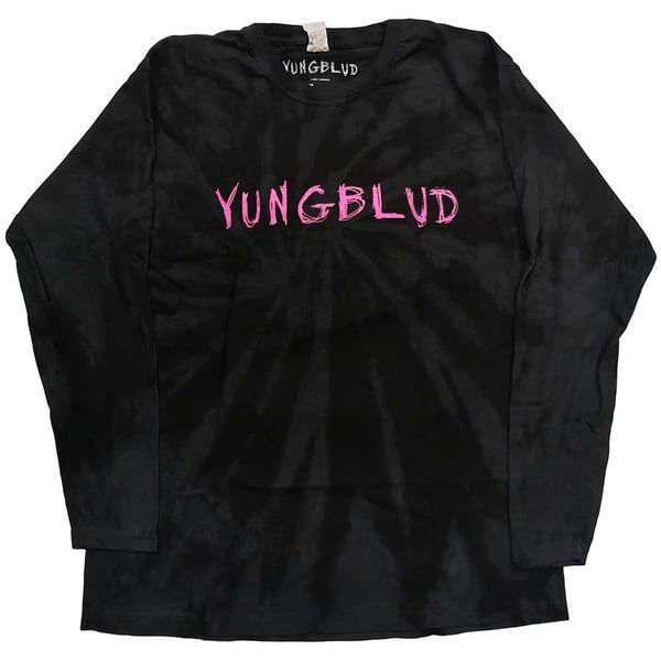 Yungblud Unisex Long Sleeved T-Shirt: Scratch Logo (Dip-Dye) (X-Large)