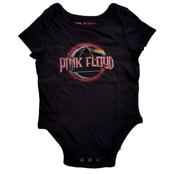 Pink Floyd Kids Baby Grow: Vintage Dark Side of the Moon Seal (6-9 Months)