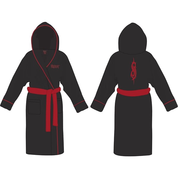 Slipknot Unisex Bathrobe: Logo & Tribal S (Small - Medium)
