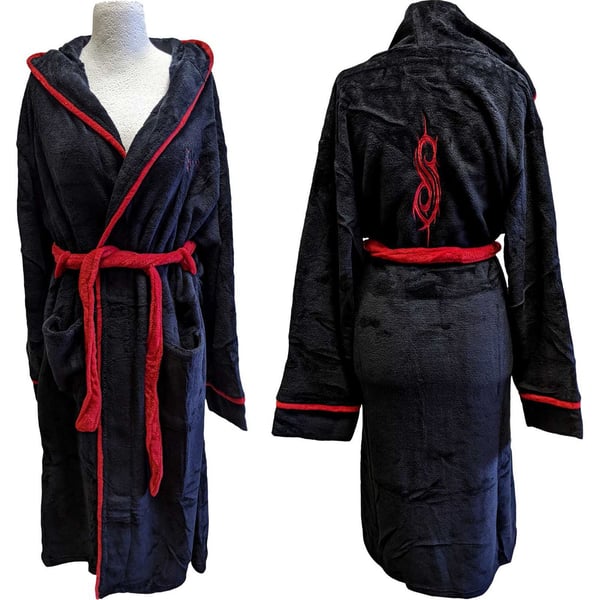 Slipknot Unisex Bathrobe: Logo & Tribal S (Small - Medium)