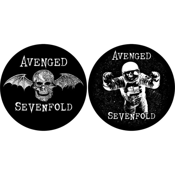 Avenged Sevenfold Turntable Slipmat Set: Death Bat / Astronaut (Retail Pack)
