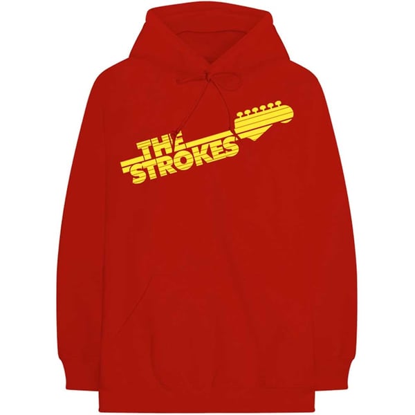 The Strokes Unisex Pullover Hoodie: Guitar Fret Logo (Small)