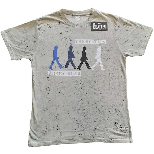 The Beatles Unisex T-Shirt: Abbey Road Colours (Dip-Dye) (Large)