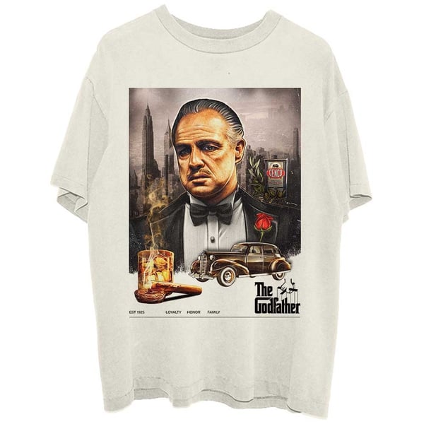 The Godfather Unisex T-Shirt: Loyalty Honour Family (Large) The Godfather Unisex T-Shirt: Loyalty Honour Family (Large)